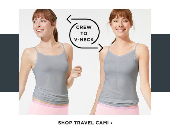 reversible travel tank from crew neck to v-neck / shop now