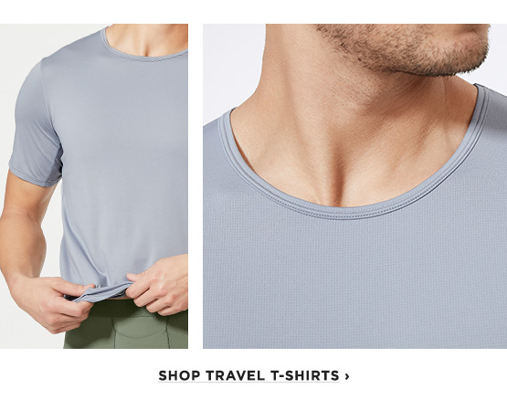 shop travel t-shirts / available in crew neck and v-neck